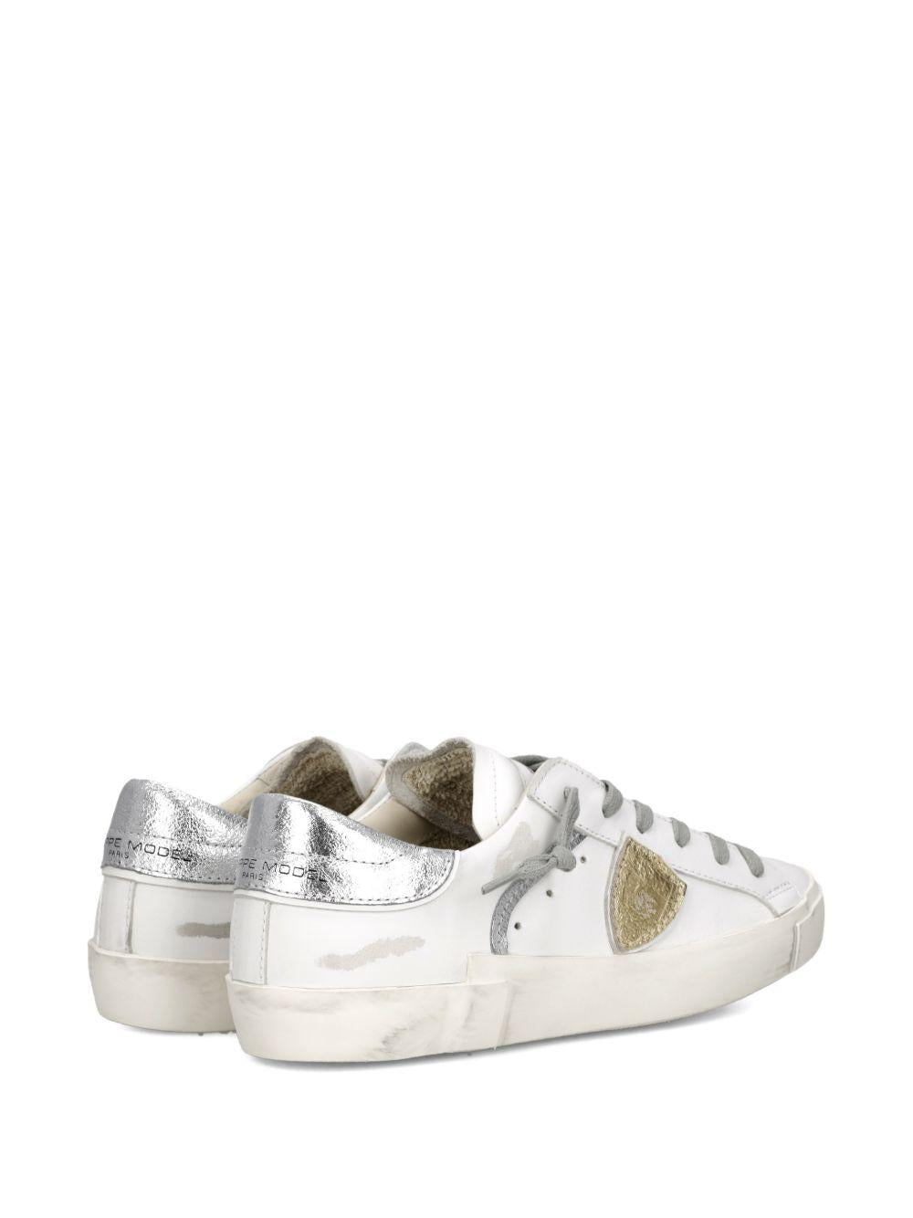 Sneakers in pelle con dettaglio dorato PRLD VM04 PHILIPPE MODEL