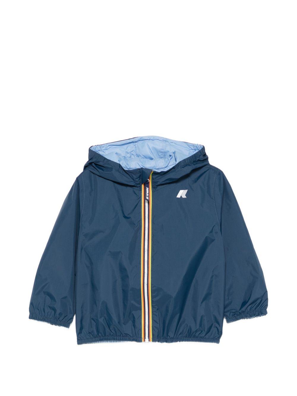 Giacca con cappuccio in nylon riciclato K2123IW C52 K-WAY KIDS