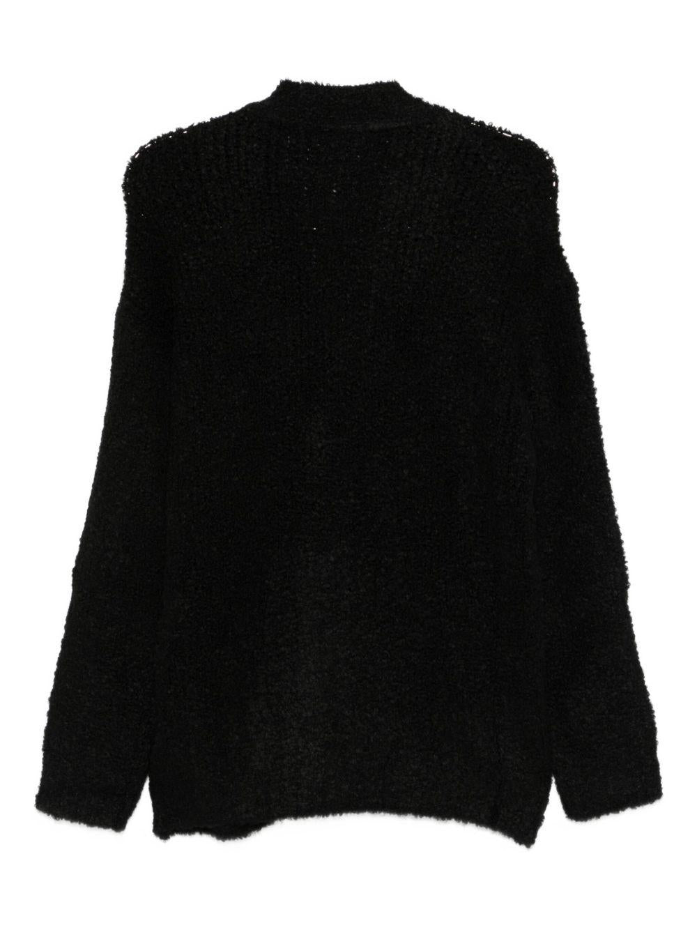 Cardigan nero con scollo a V KIELDERPWI2506 2111 TAGLIATORE