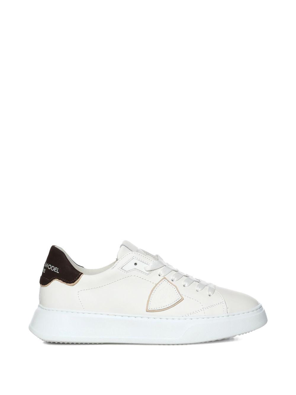 Sneakers in pelle con dettaglio triangolare BTLU VU01 PHILIPPE MODEL