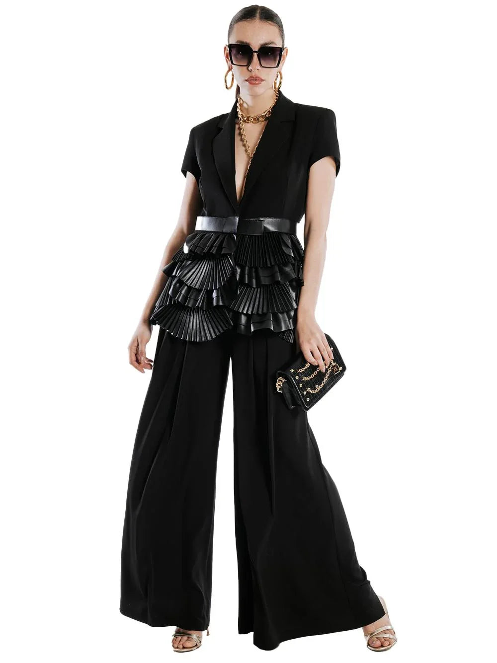 Pantalone entra over nero - Preludio Moda