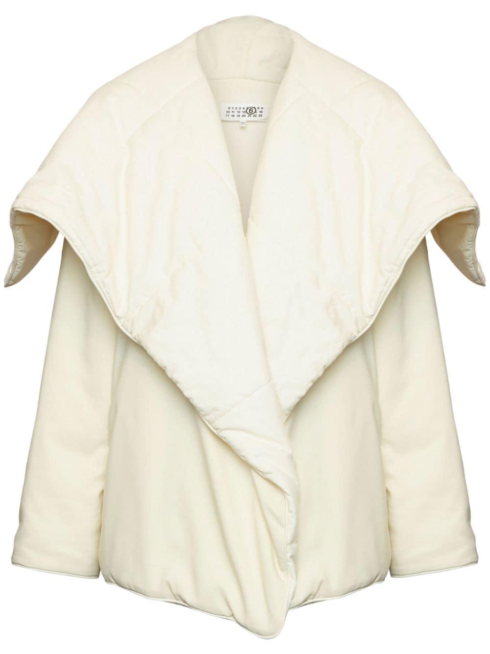Piumino crema reverse oversize