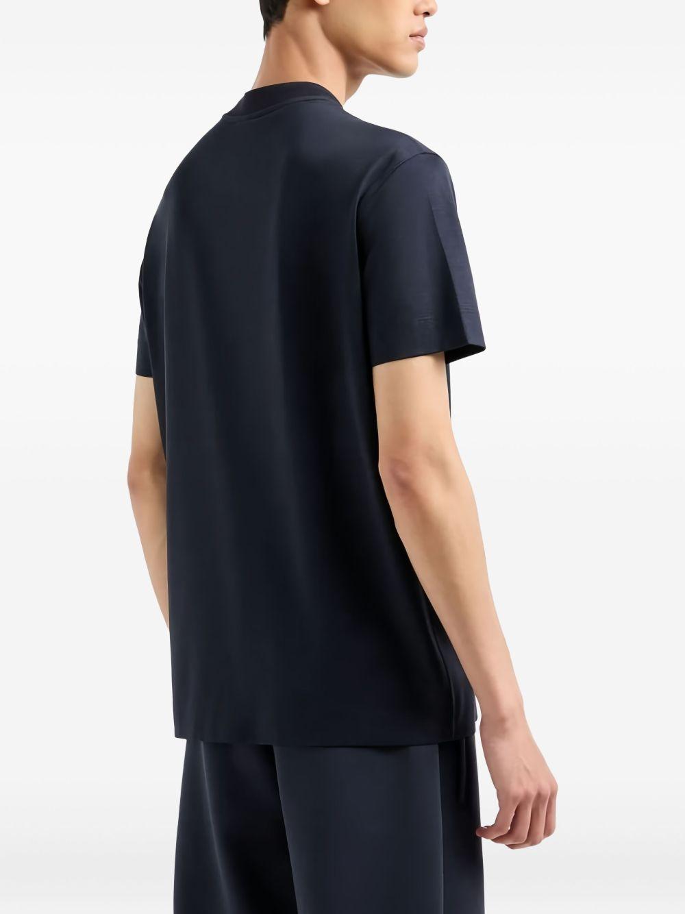 T-shirt Blu Scuro con Logo 6D1TR31JOSZ 0662 EMPORIO ARMANI