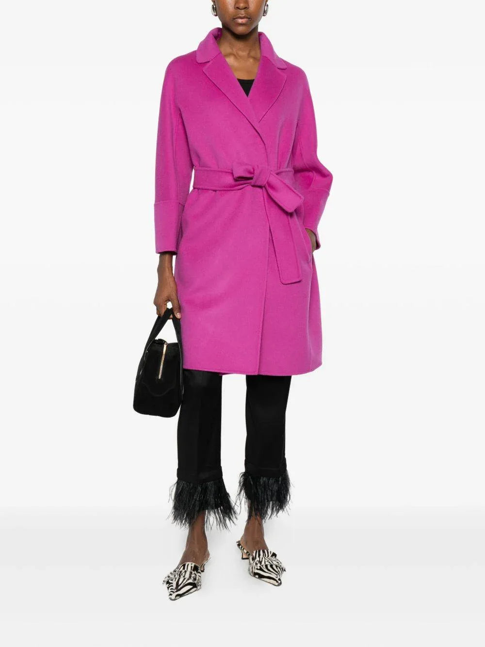 Cappotto Arona in lana vergine con cintura - Preludio Moda