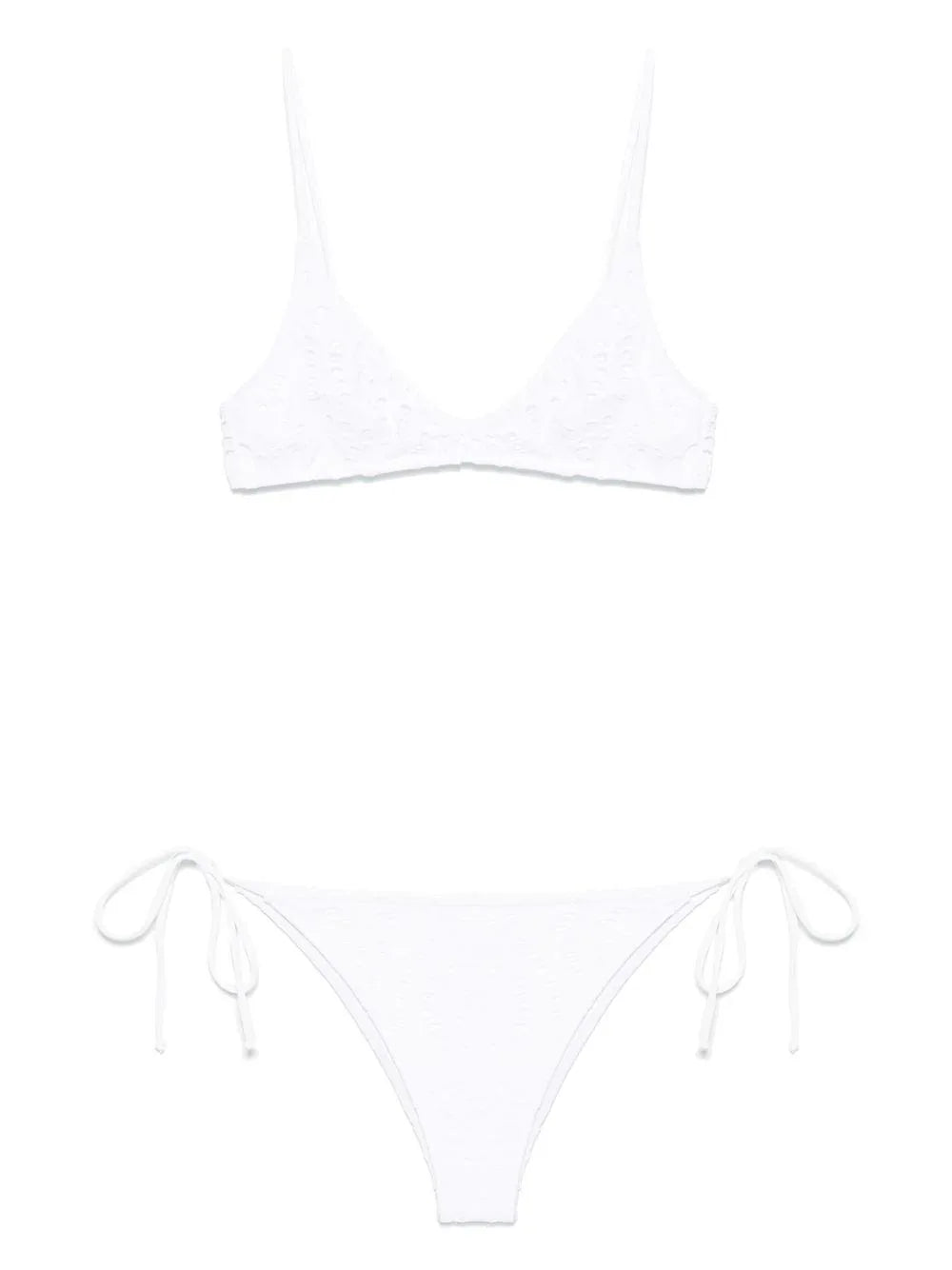 Costume marielle+paloma bianco in pizzo san gallo - Preludio Moda