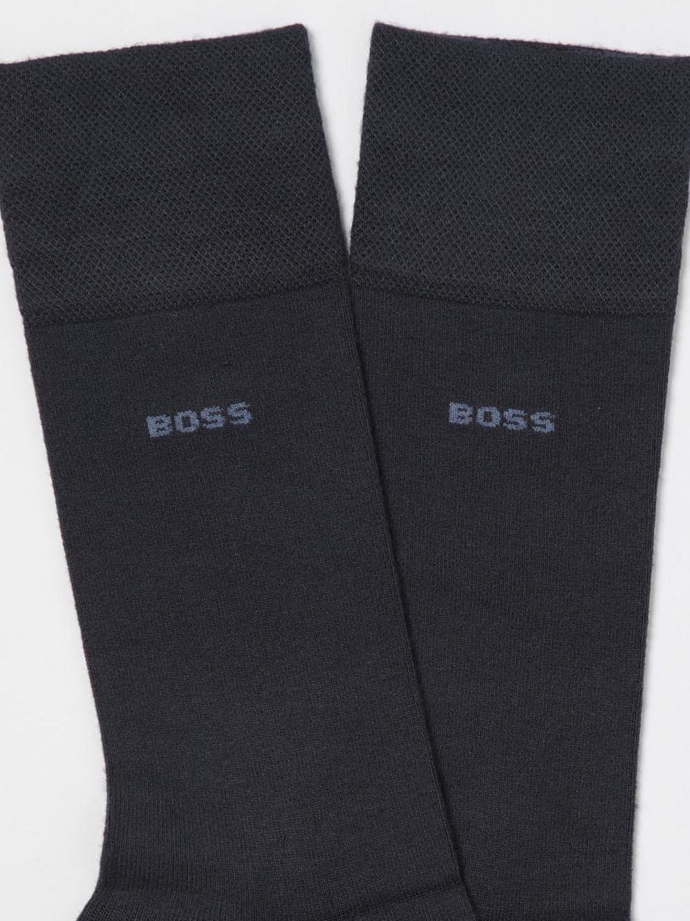 Calzini blu scuro mini logo boss 50491196 401 BOSS