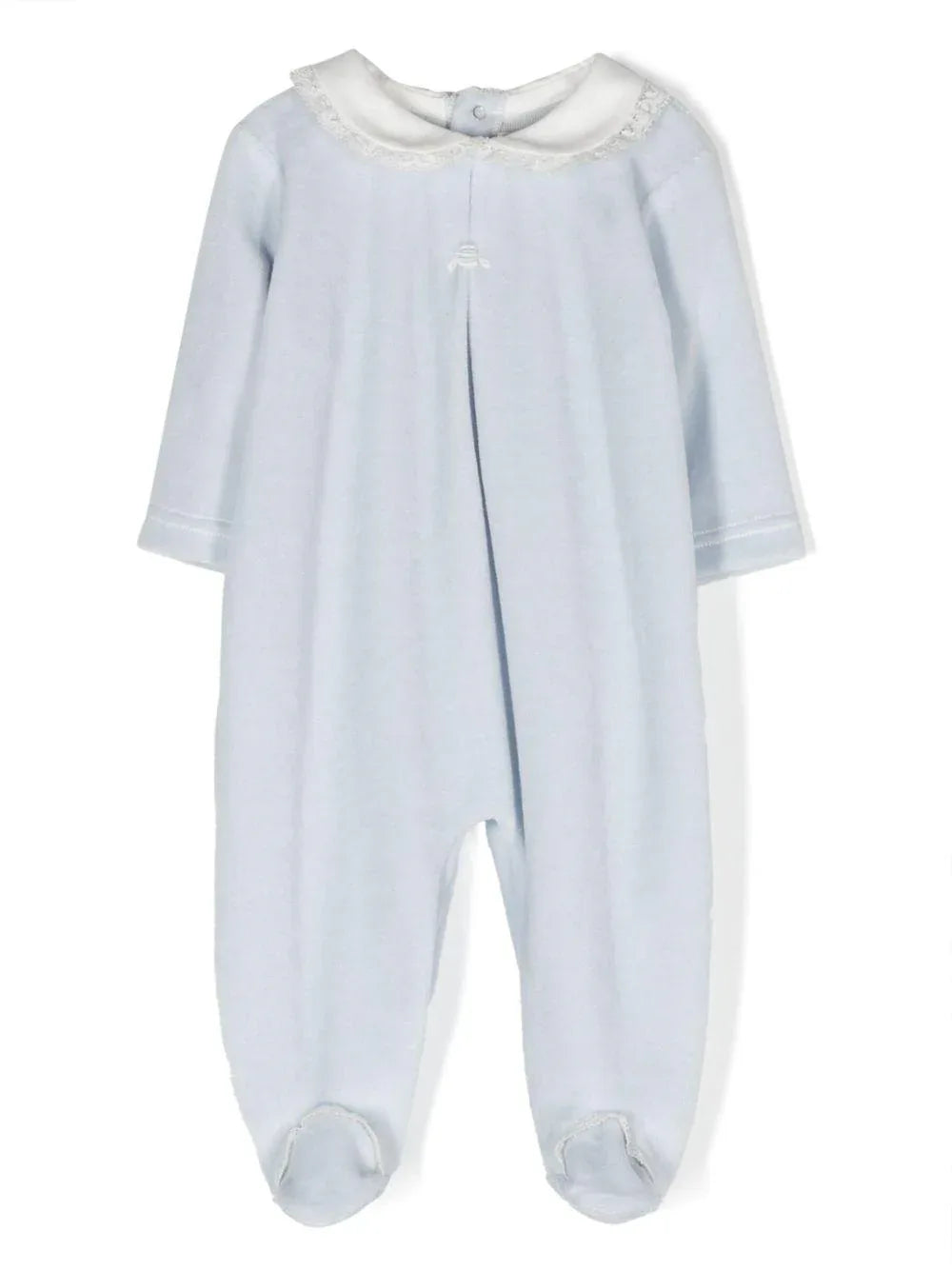 Tutina Neonata Azzurro colletto ricamato - Preludio Moda