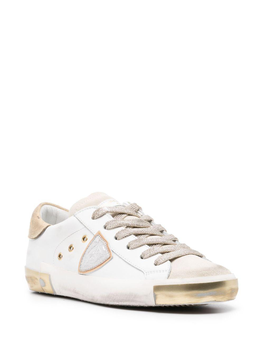 Sneakers prsx low bianche/oro