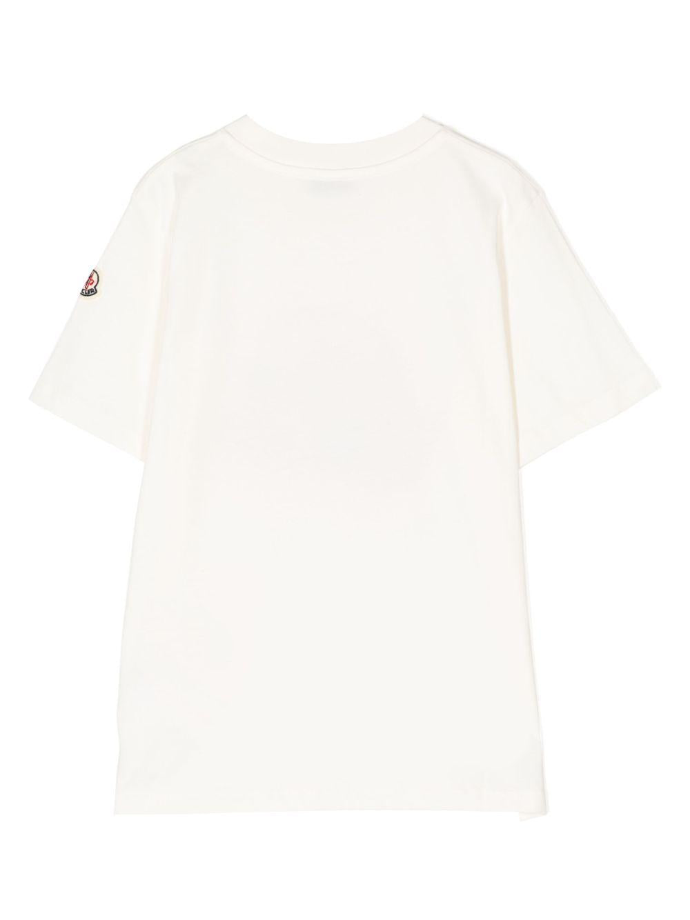 T-shirt con stampa colorata L19548C0002183907 034 MONCLER KIDS