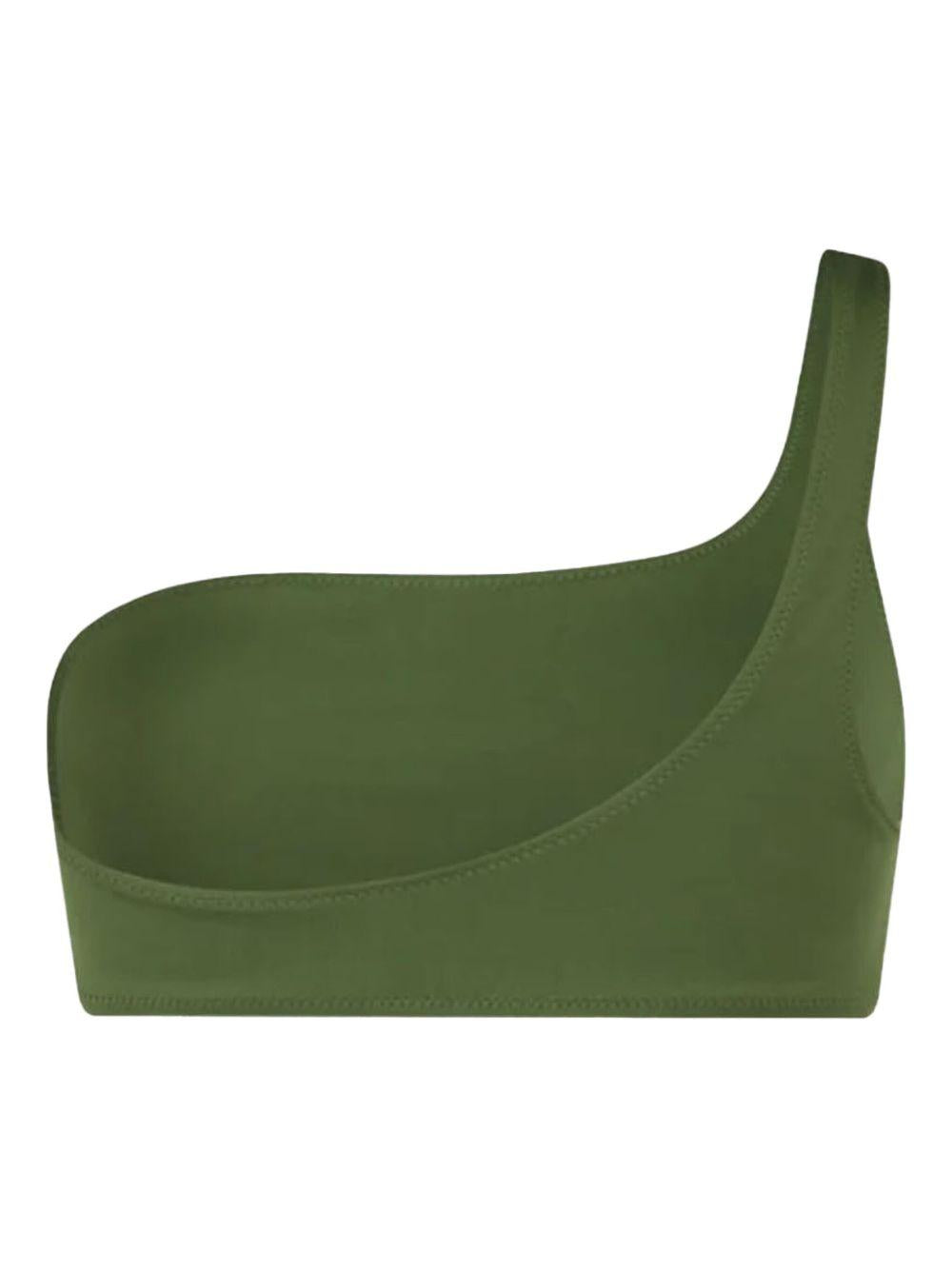 Bikini a bralette monospalla verde militare Celestine Noelle CELE001NOE0001 00019H MC2 SAINT BARTH