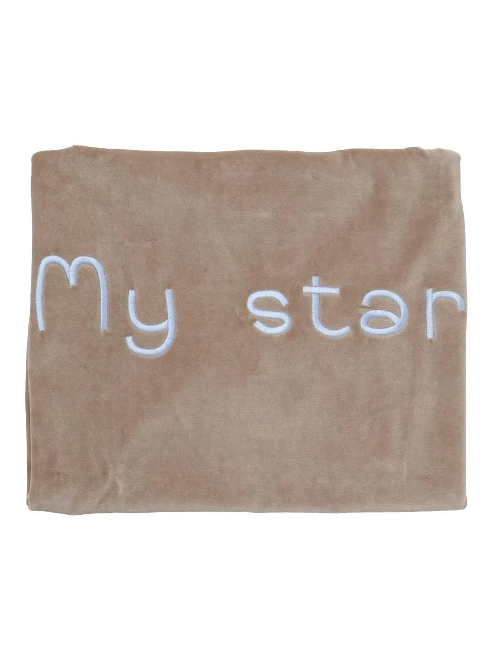 Coperta neonato beige-azzurra "mt star" - Preludio Moda