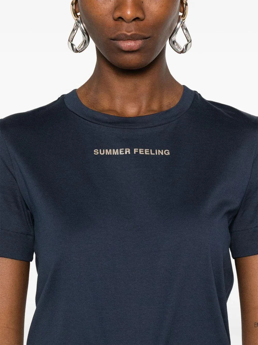 T-shirt blu summer feeling - Preludio Moda