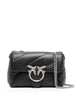 Borsa a Spalla Mini in Pelle Nera Imbottita