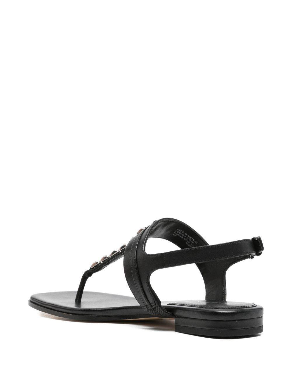 Sandali flat in pelle con catena 40S6MCFS1L 001 MICHAEL KORS