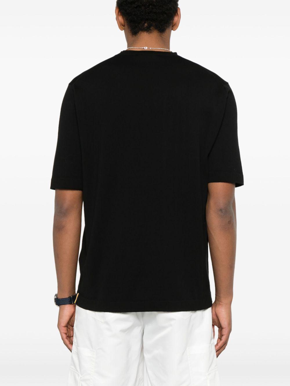 T-shirt combe nera - Preludio Moda