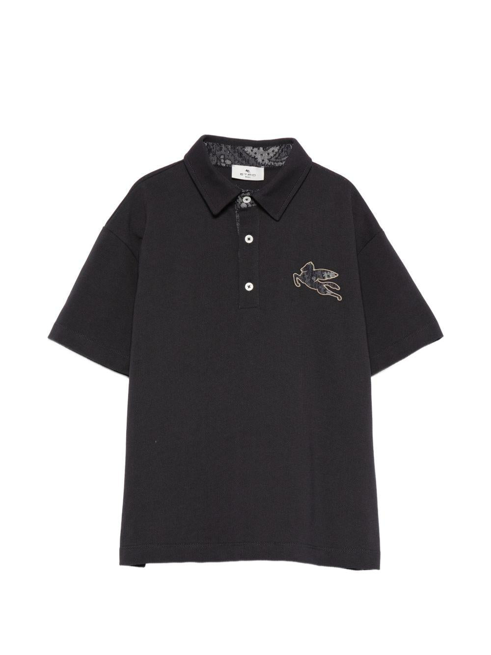 Polo a maniche corte con ricamo GY8P01Z0022 621 ETRO KIDS