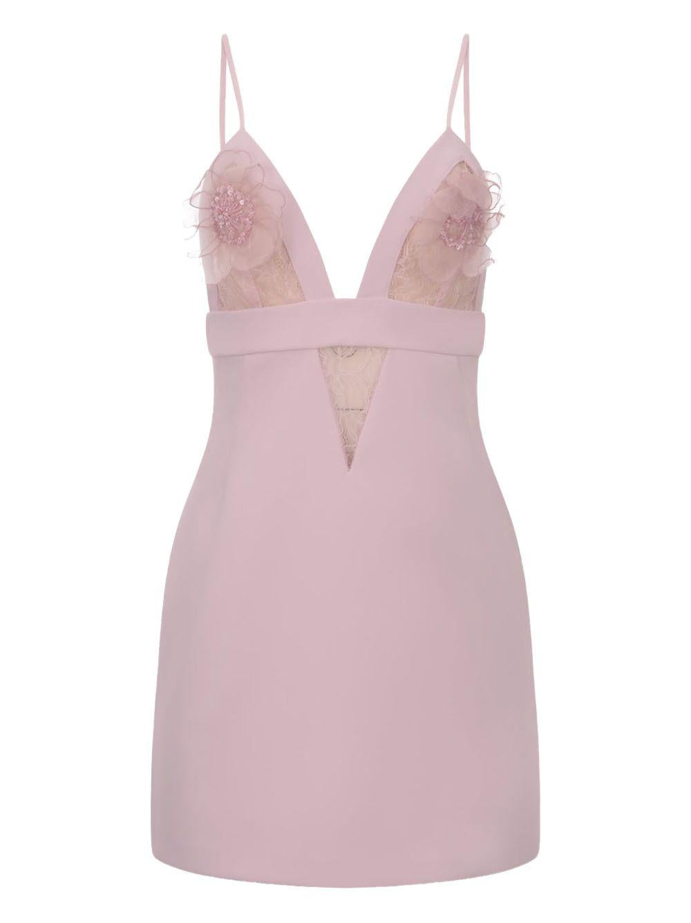 Abito mini con ricami e applicazioni quarzo AB72952E2 544 ELISABETTA FRANCHI