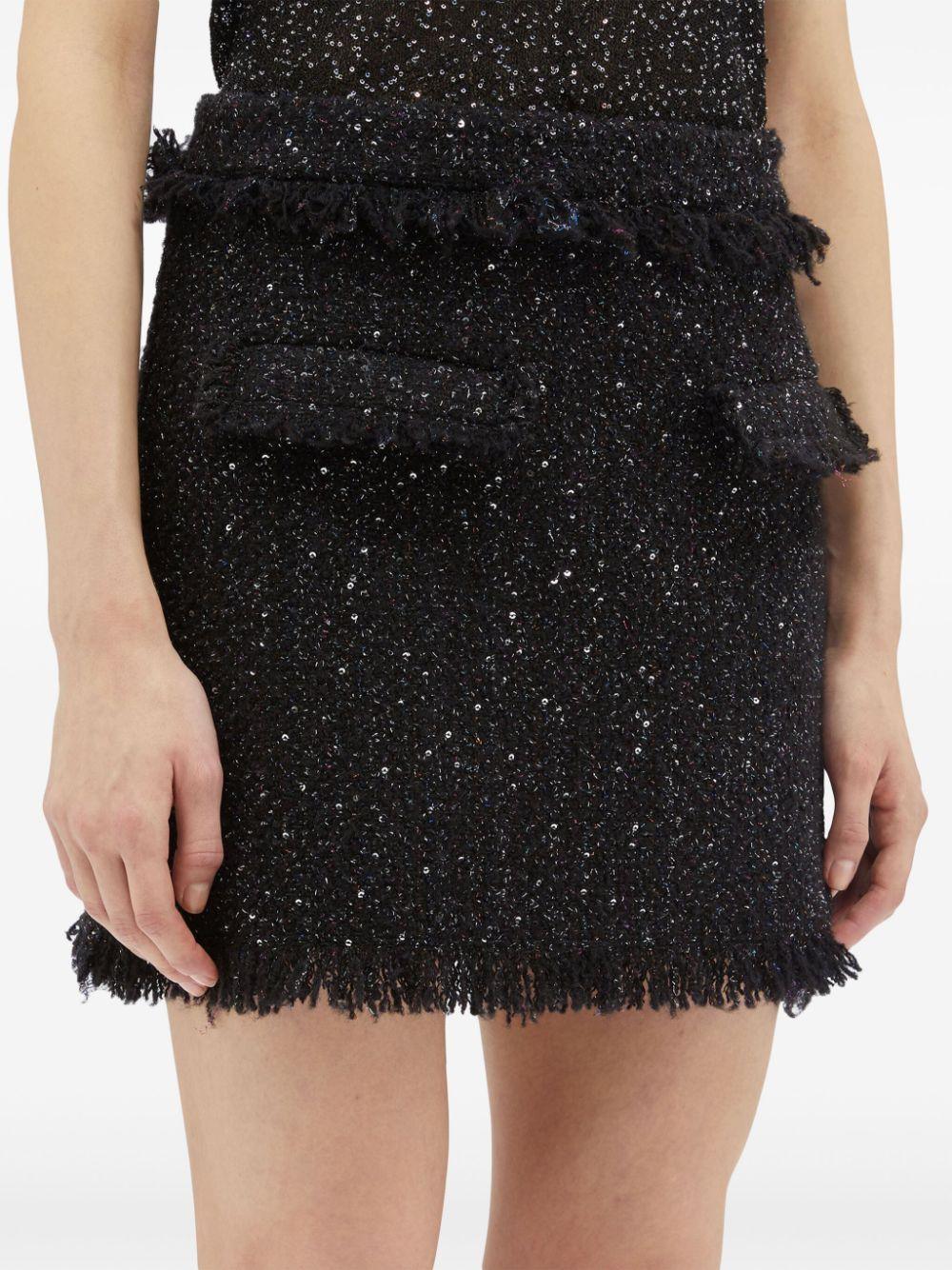 Gonna nera lurex e paillettes - Preludio Moda