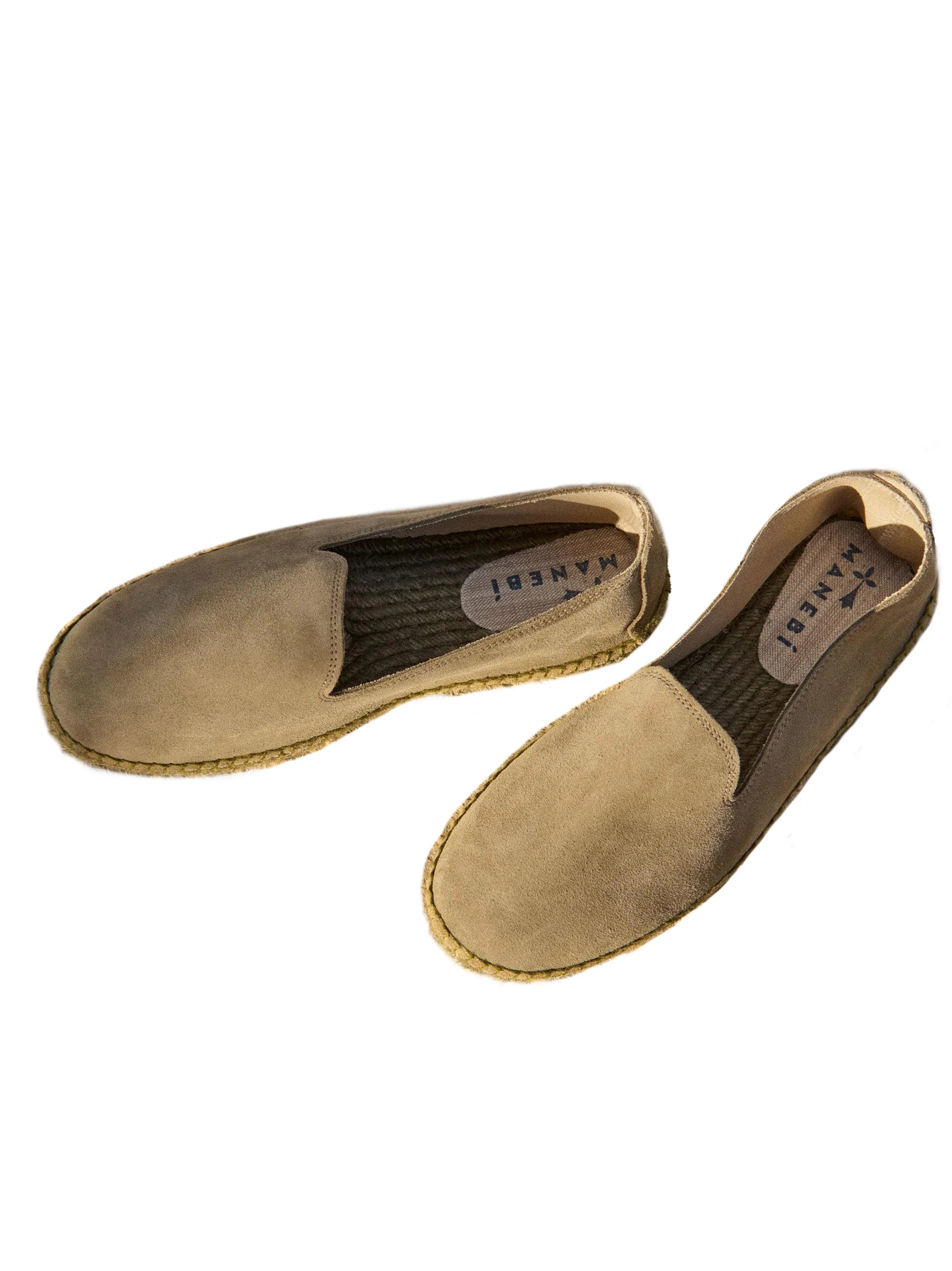 Espadrillas Hamptons scamosciati verde tono su tono - Preludio Moda