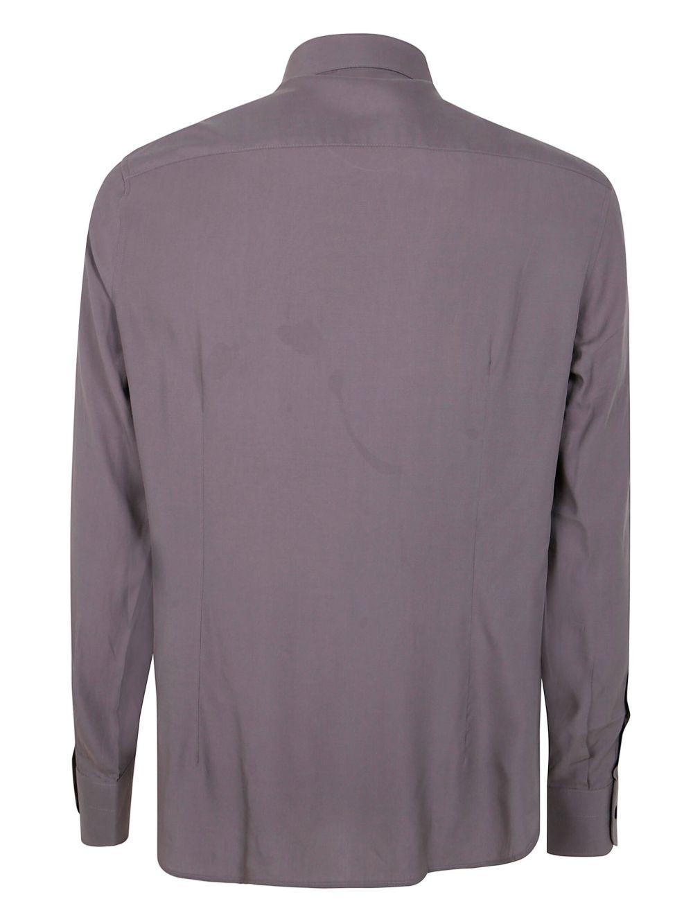 Camicia porpora mini logo petto
