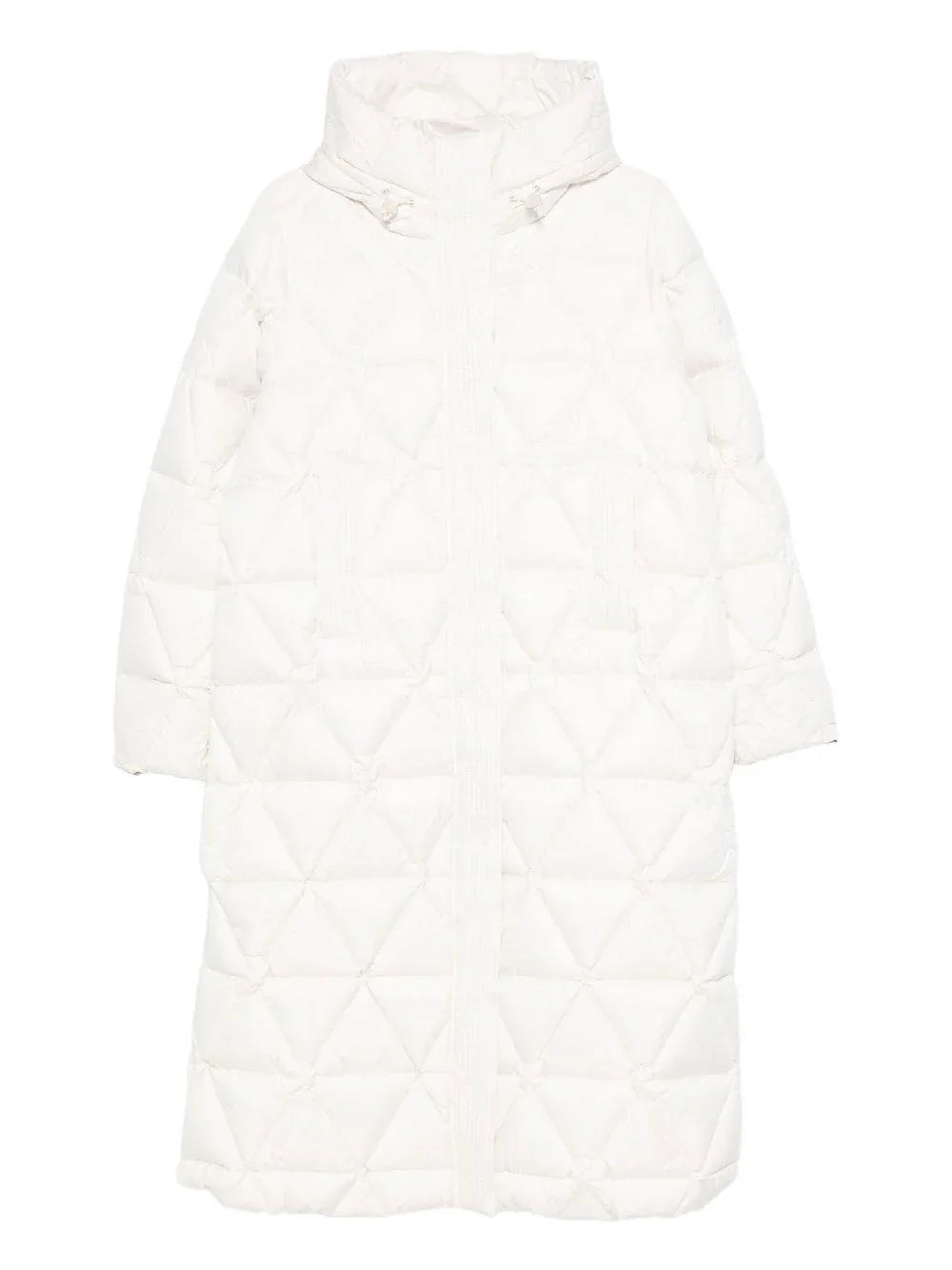 Cappotto Imbottito con Cappuccio e Zip Nascosta - Preludio Moda