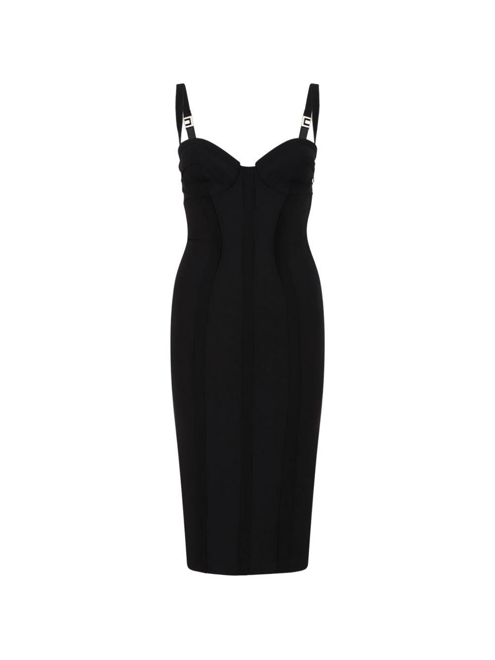 Abito midi fasciante con scollo a cuore AB91861E2 110 ELISABETTA FRANCHI