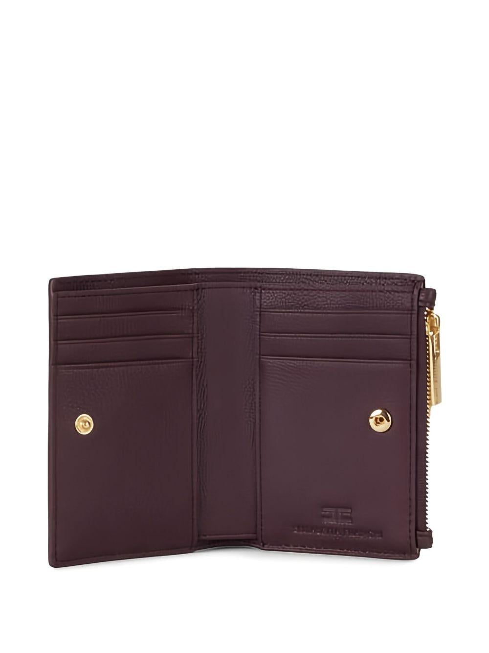 Portafoglio Merlot con Zip e Placca Logo PF61A56E2 EA4 ELISABETTA FRANCHI