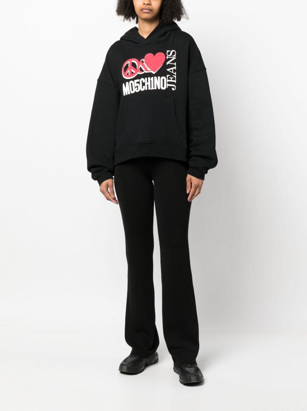Felpa Donna Nera Cotone