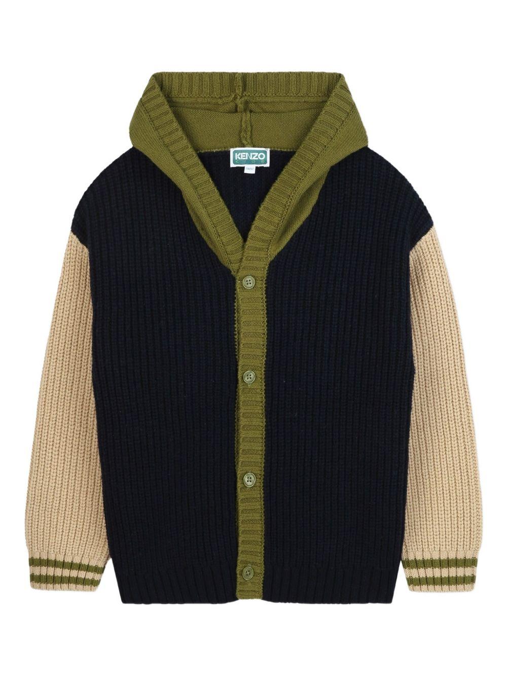 Maglione a Coste con Cappuccio K61417 V82 KENZO KIDS