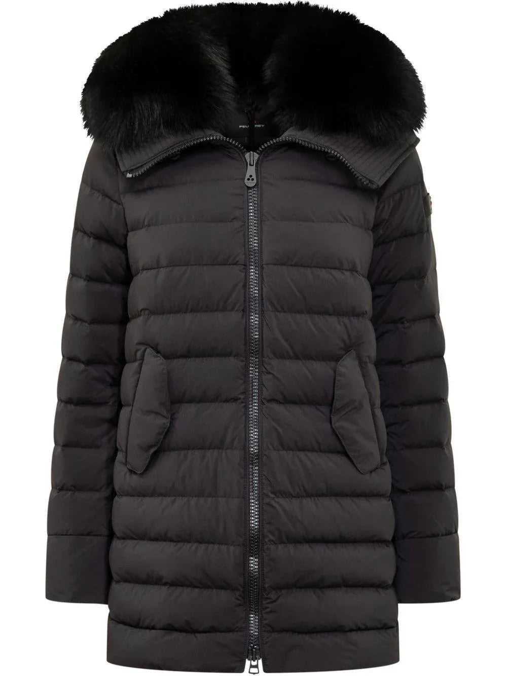 Piumino Itoka ml fur nero - Preludio Moda