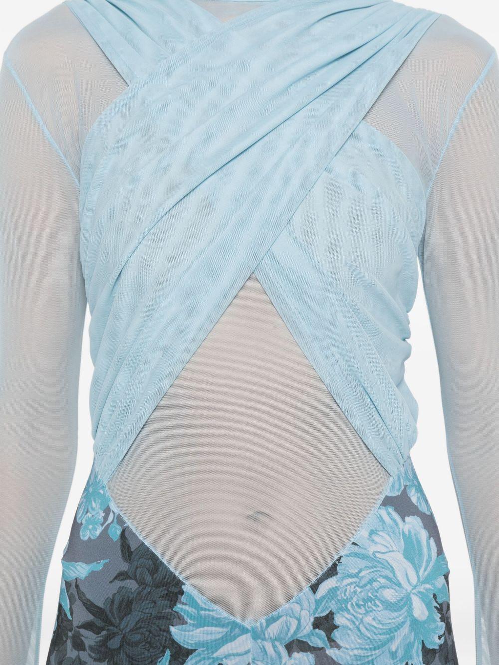 Tuta Lunga a Stampa Floreale con Collo Alto - Preludio Moda