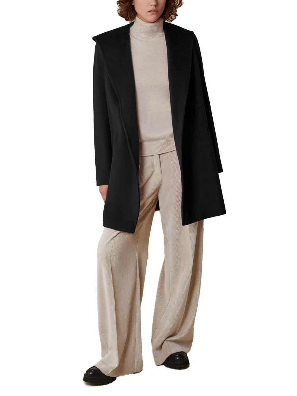 Cappotto Megan nero - Preludio Moda