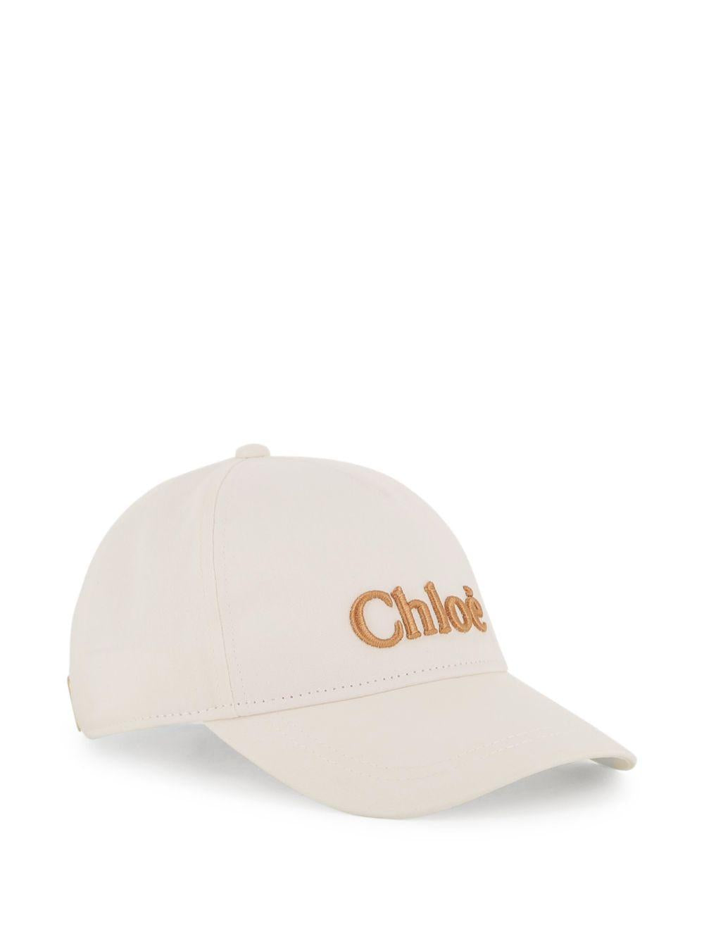 Cappellino da baseball in lana panna C20871 105 CHLOE KIDS