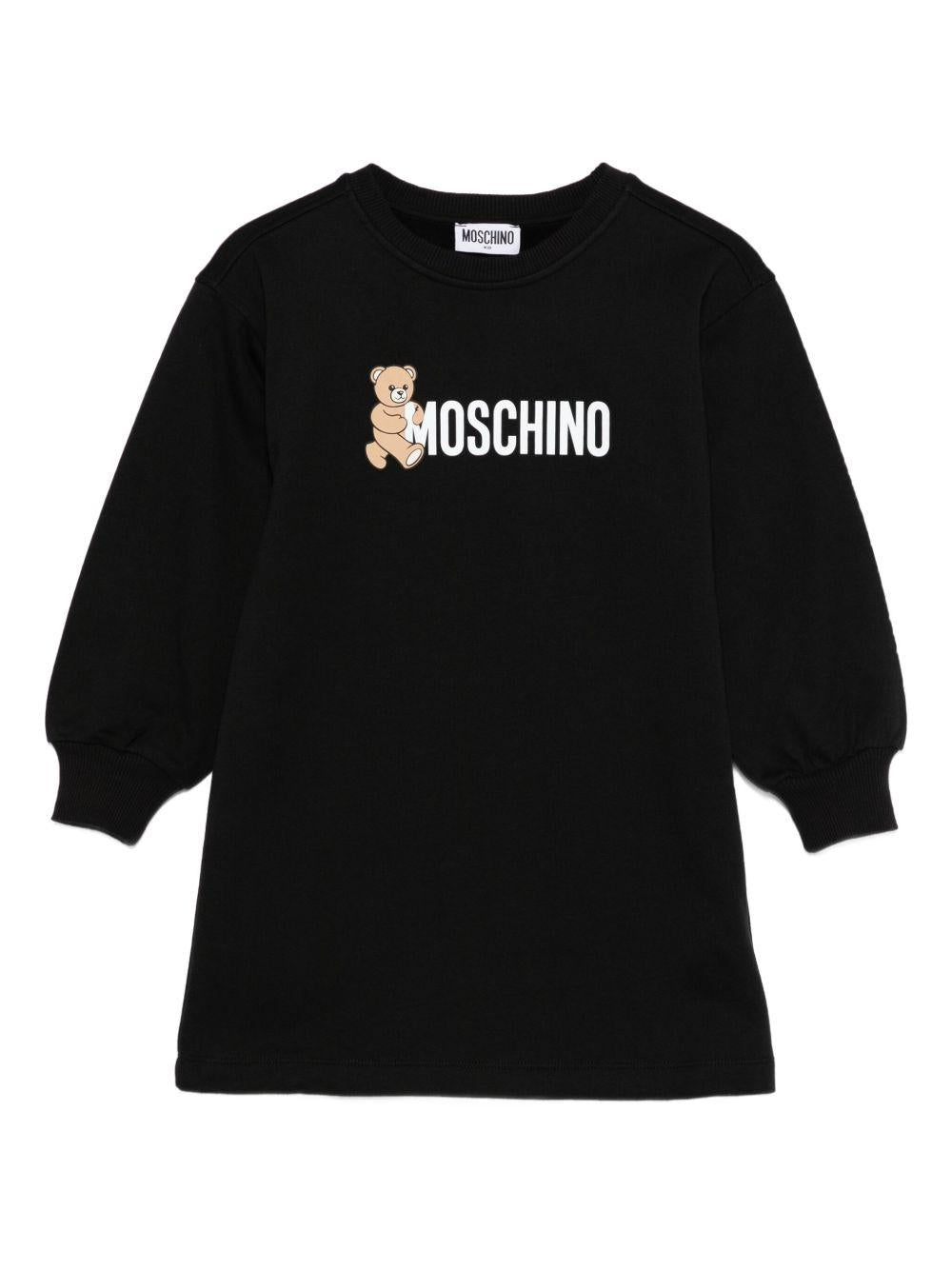 Abitocon Maniche Lunghe e Stampa Orsetto HDV0GYLCA83 60100 MOSCHINO KIDS