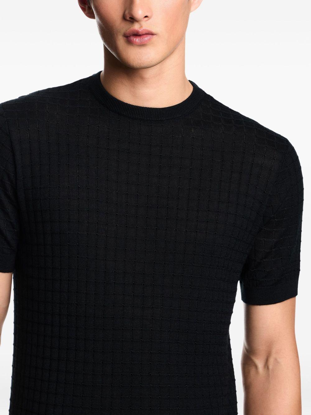 Maglietta nera a maniche corte con girocollo EM003504AF14113 UC001 EMPORIO ARMANI