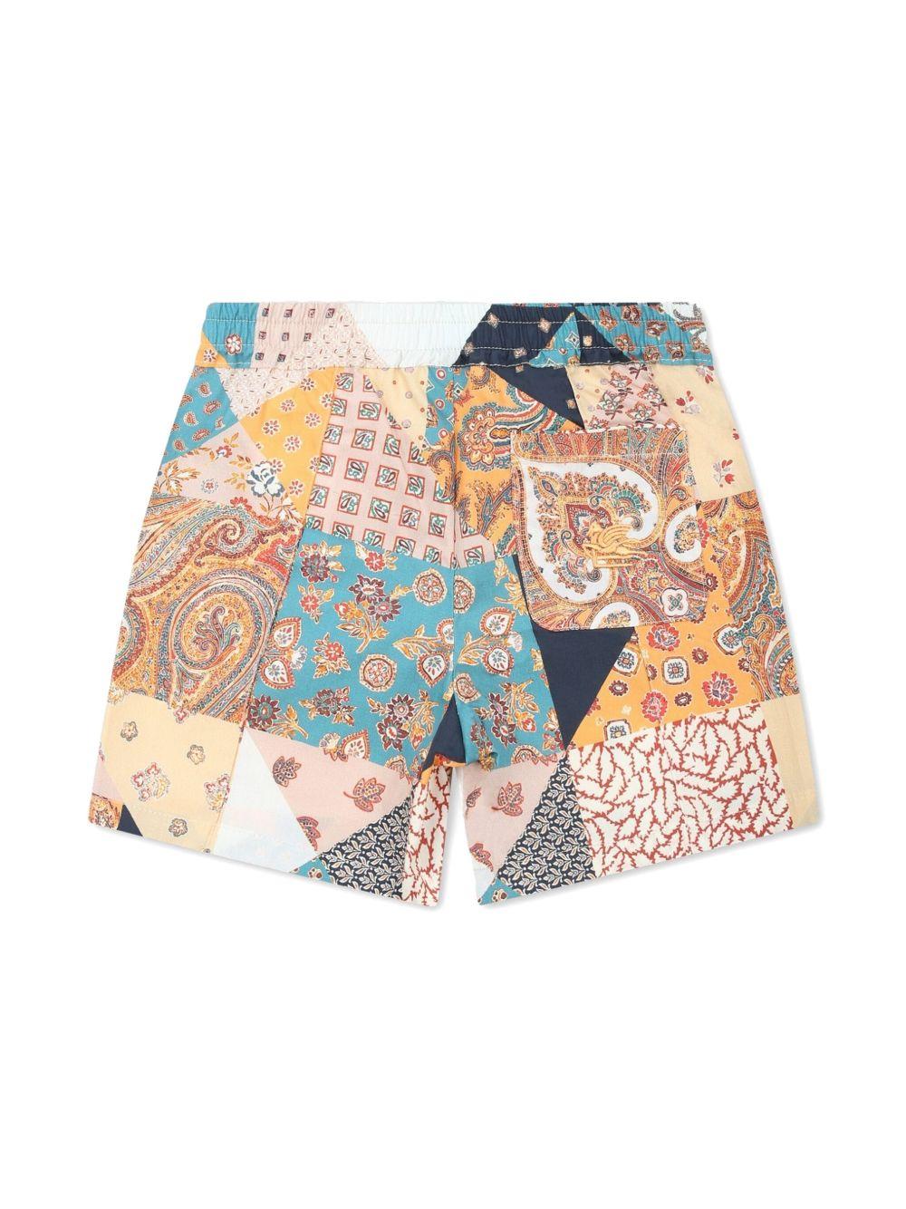Short fantasia paisley multicolor neonato