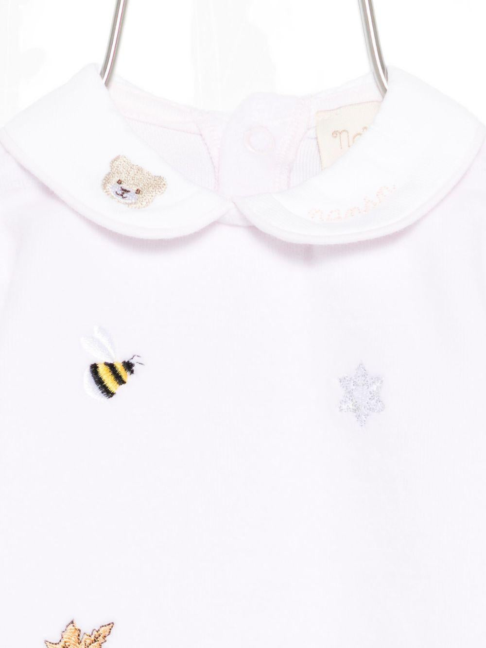 Pigiama rosa con ricamo I250210 ROSA NANAN KIDS