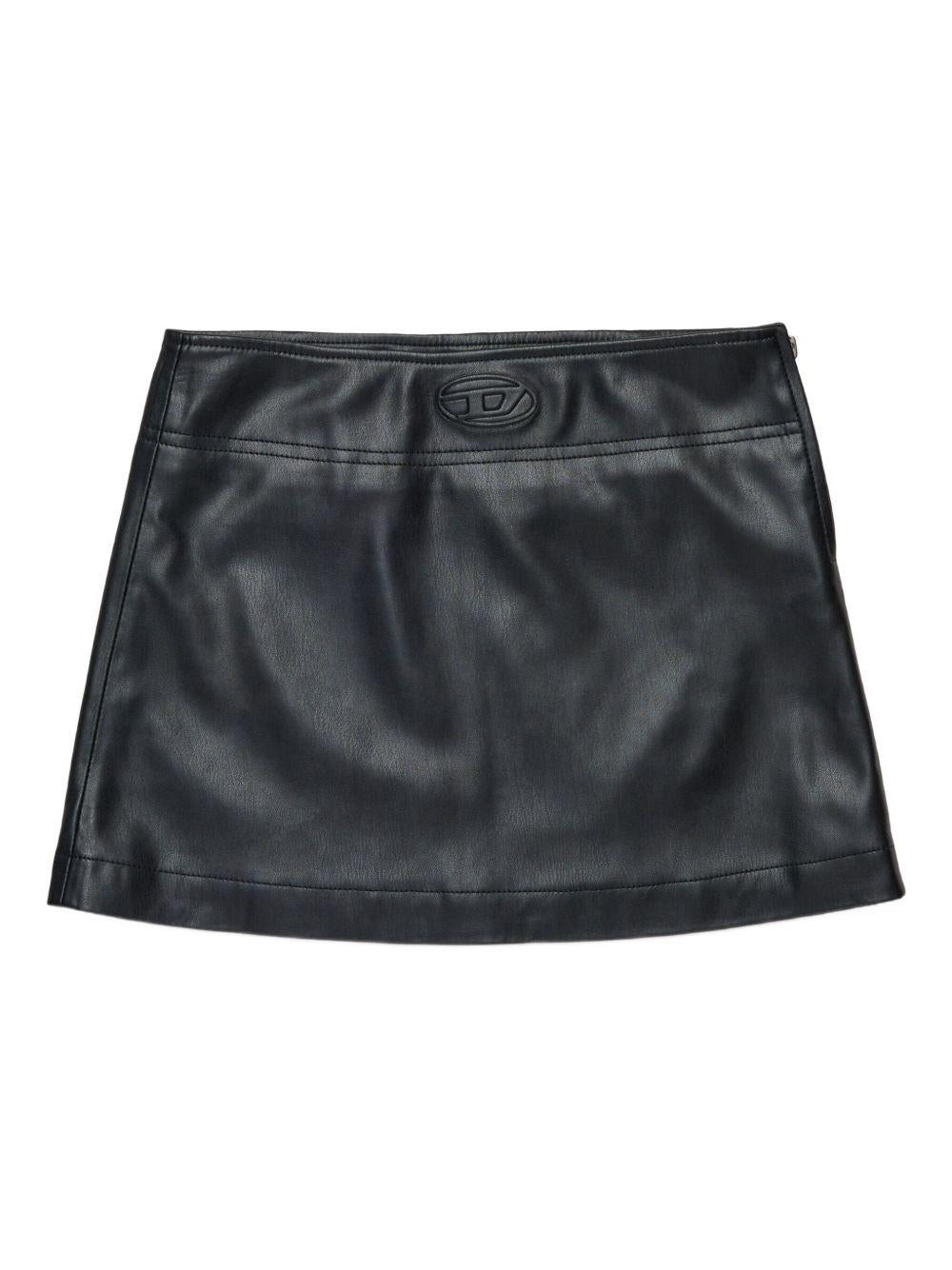 Minigonna Gleppy Svasata con Logo J02367KXB9D K900 DIESEL KIDS