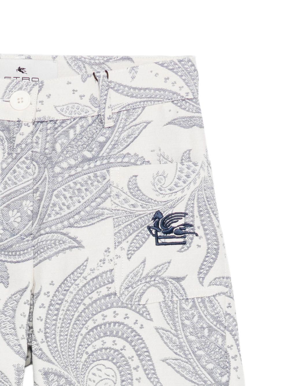 Pantaloni con Stampa Paisley GX6A30U0224 101BL ETRO KIDS