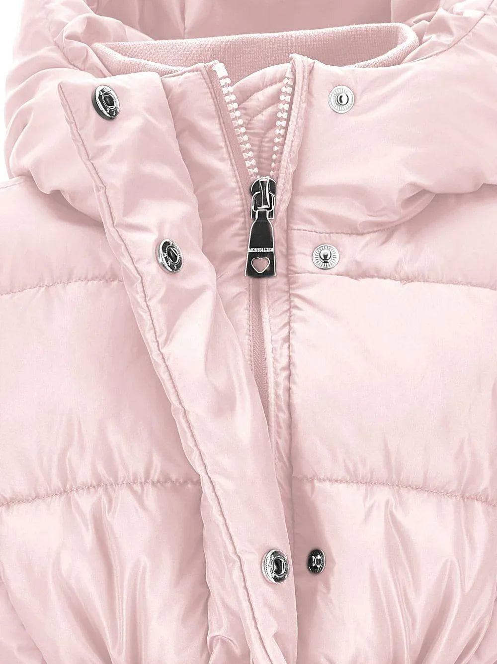 Cappotto Imbottito Rosa Chiaro con Cintura - Preludio Moda