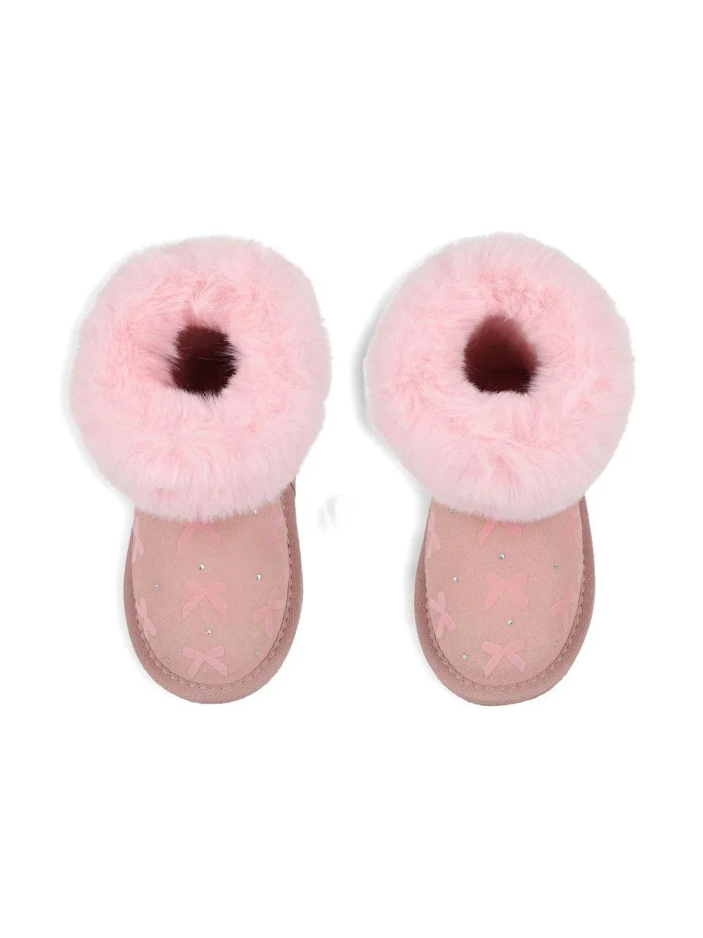 Stivali con Fiocco e Finiture in Pelliccia - Preludio Moda