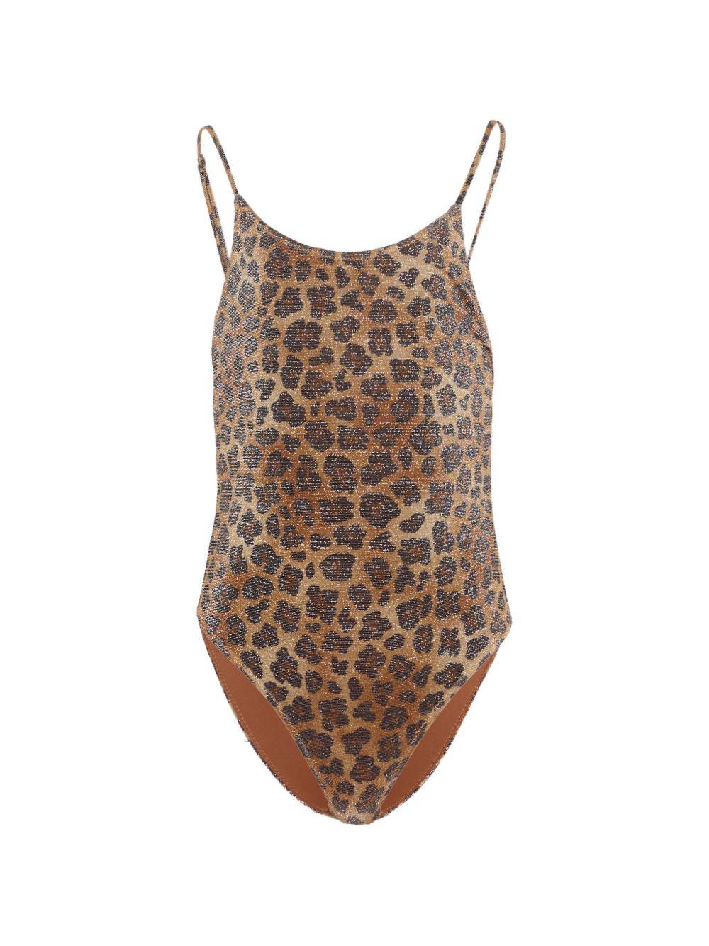 Costume intero con stampa leopardata CEC0005 00520L MC2 SAINT BARTH KIDS