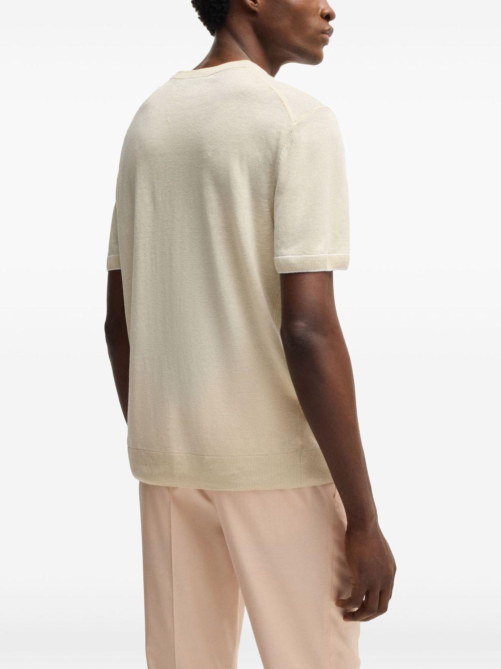 T-shirt in maglia hi jiovanni natural