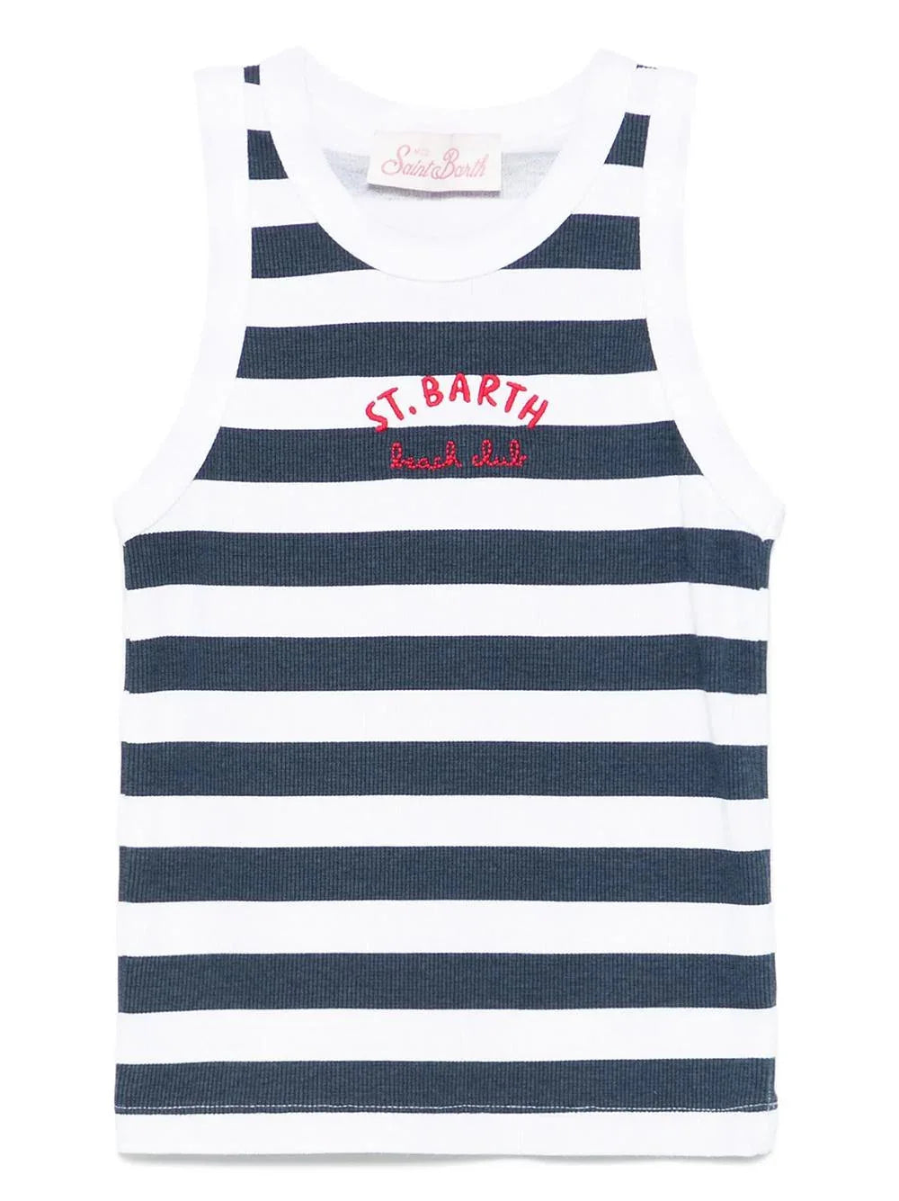 Canotta blue beach club fantasia a righe - Preludio Moda