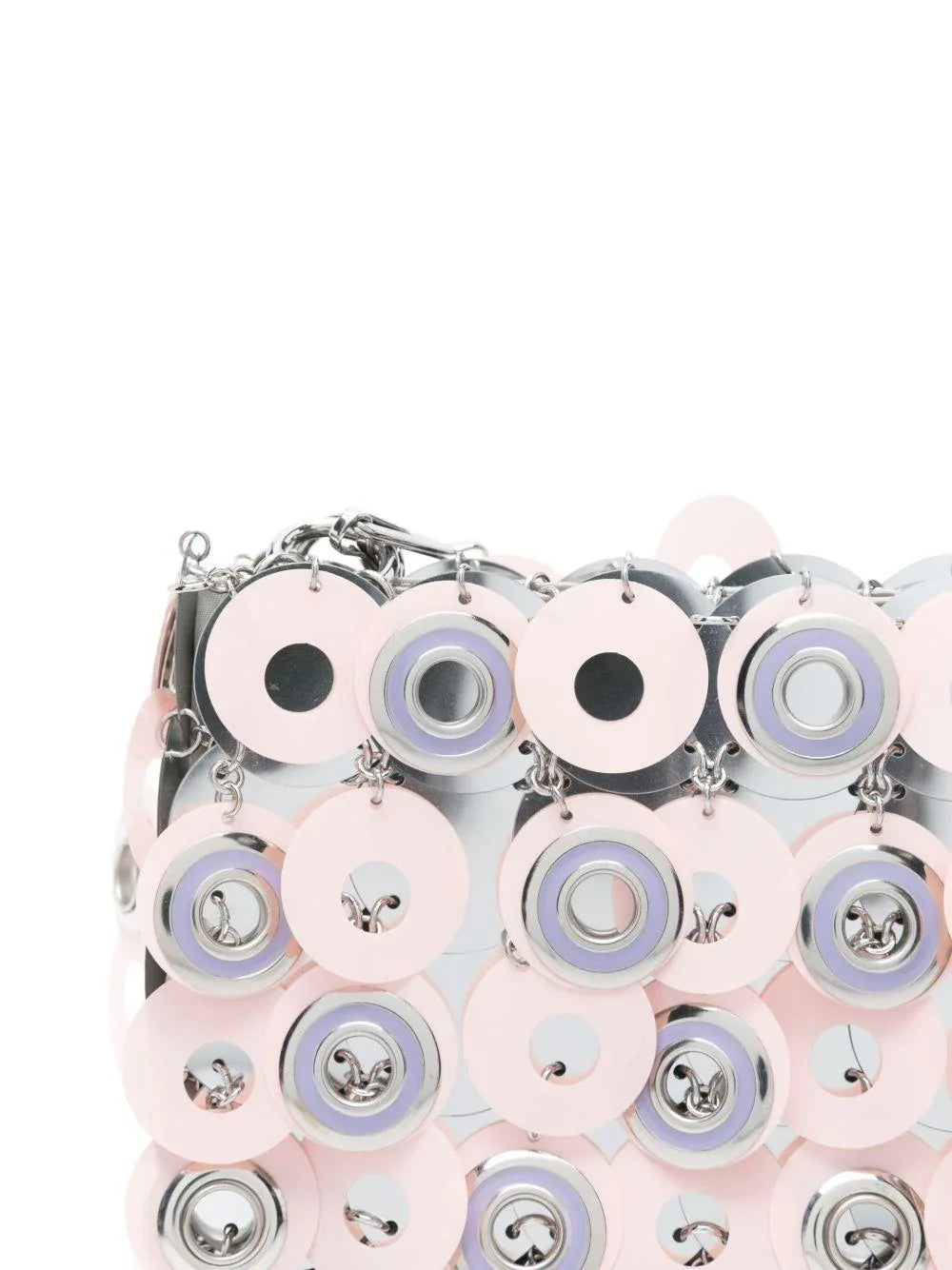 Borsa argento e rosa Sparkle Discs - Preludio Moda