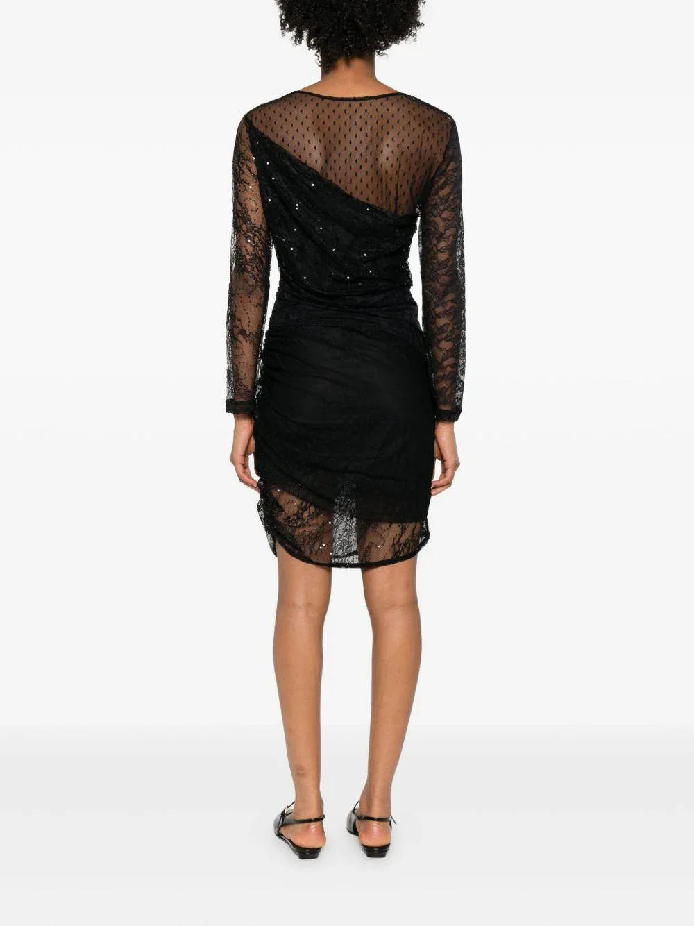 Top blu a righe con chiusura zip - Preludio Moda