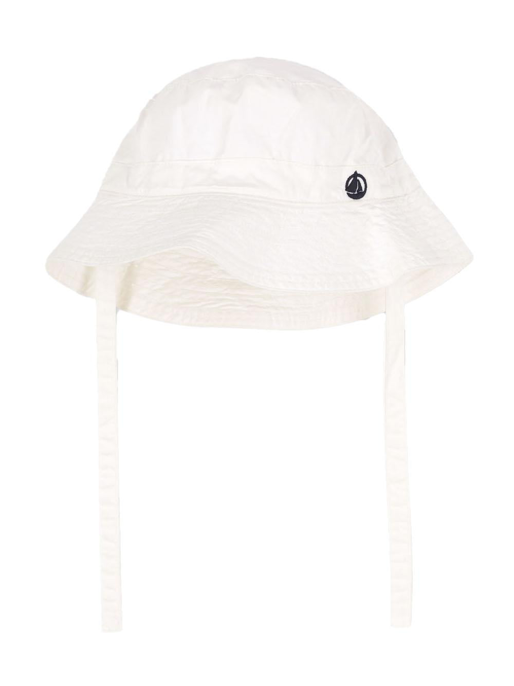 Cappello pescatore bianco con lacci A0AU4 02 PETIT BATEAU KIDS