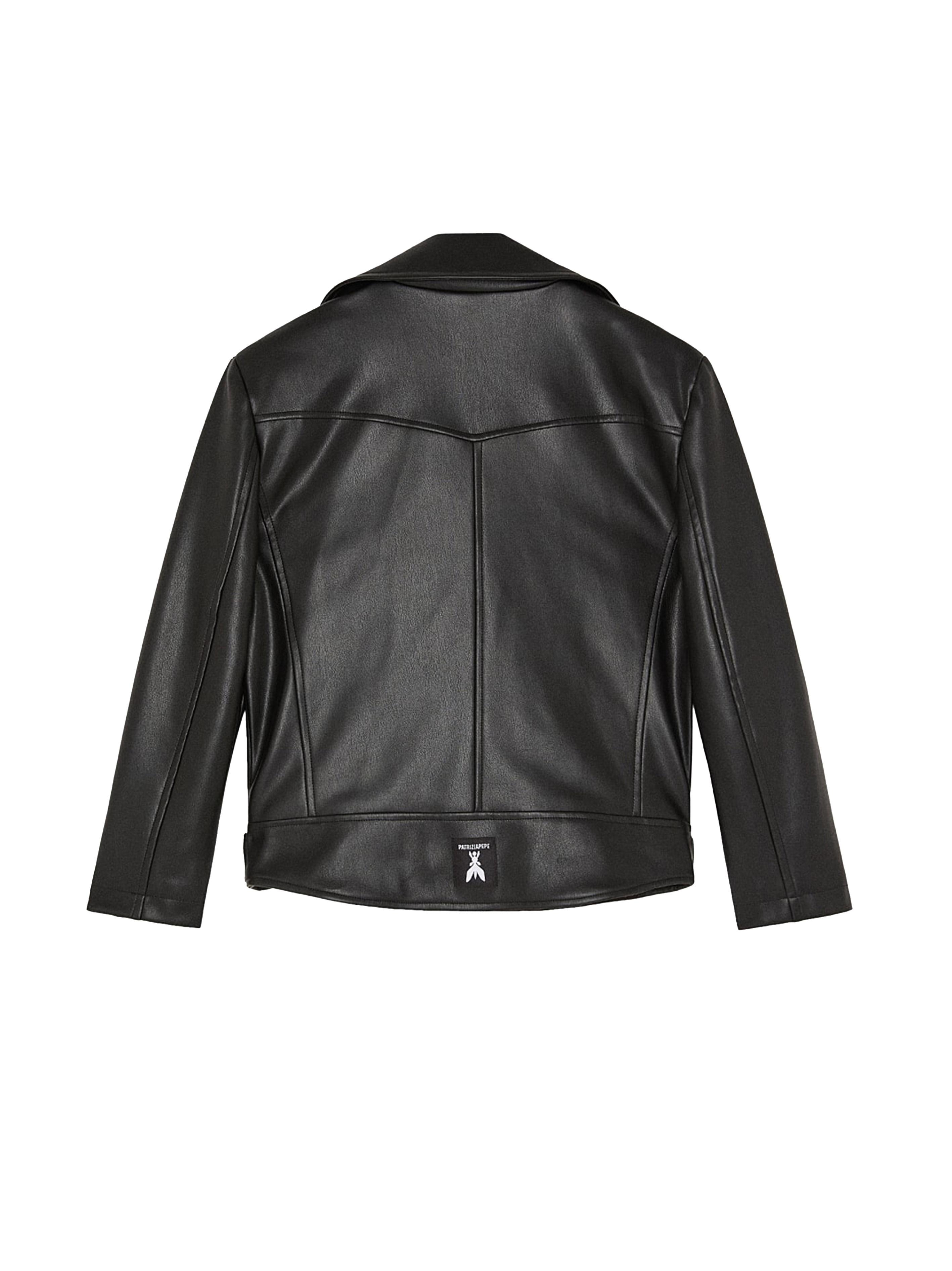 Giubbino chiodo nero 7O0031E014 K103 PATRIZIA PEPE GIRL