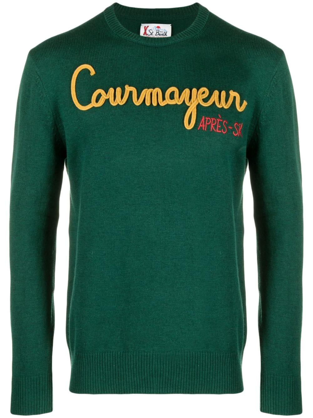 Maglione Uomo Verde Lana