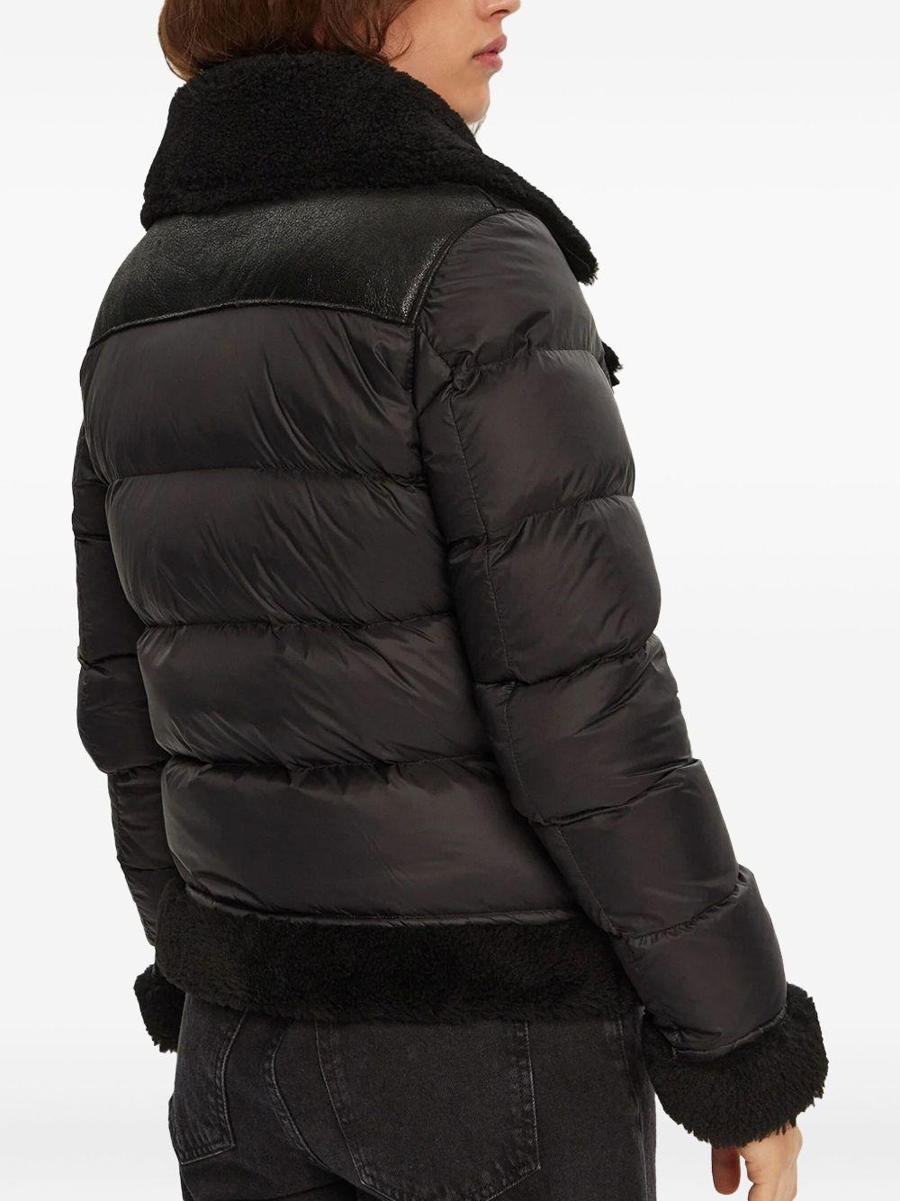 Montone nero in tessuto e pelliccia 23WBLDL01283006668 999 BLAUER